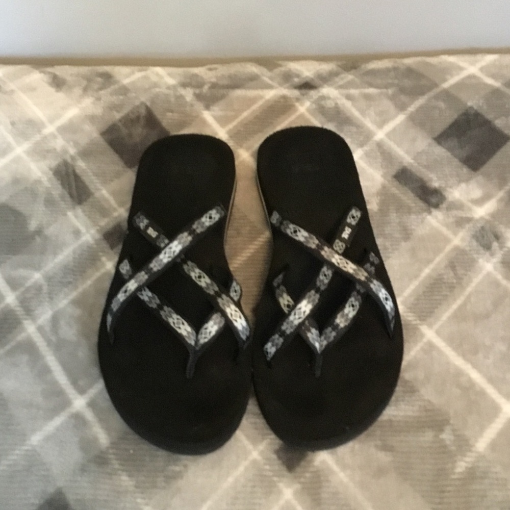Teva Women's Black and White Sandals